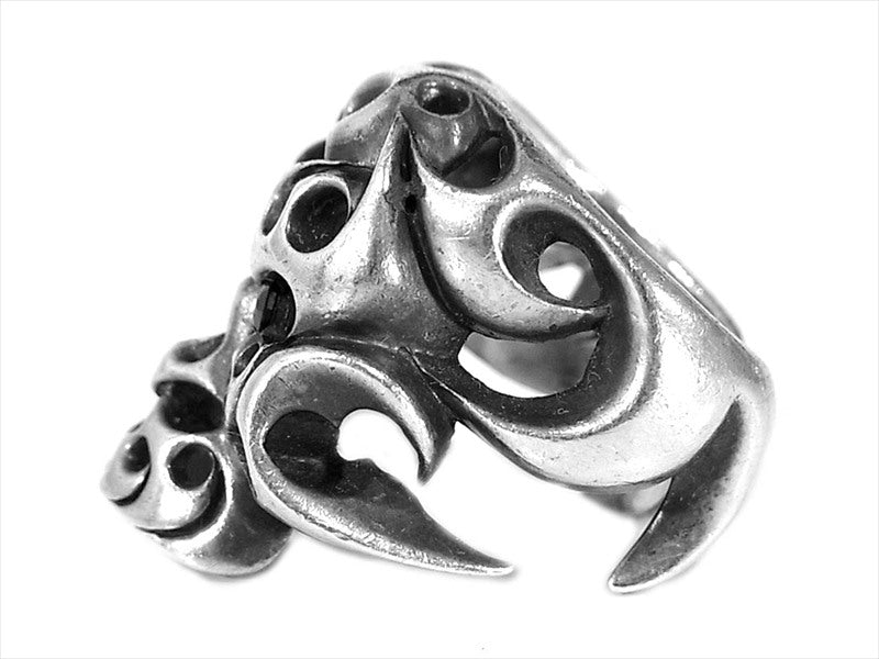 TENDERLOIN テンダーロイン  T-SKULL RING SILVER カスタム ボルネオスカル リング  シルバー 19号程度【中古】