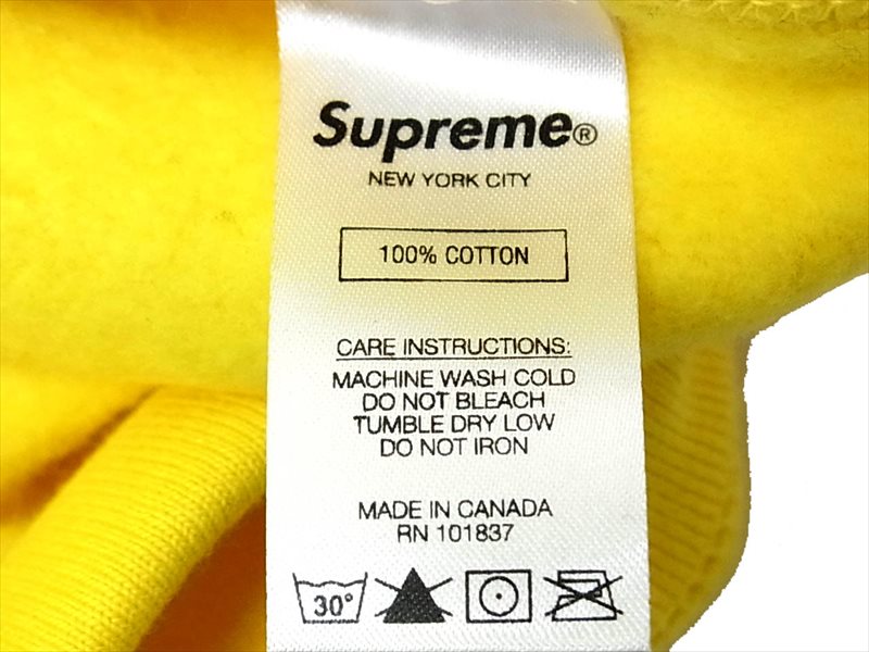 Supreme シュプリーム 19AW Bandana Box Logo Hooded Sweatshirt バンダナ ボックスロゴ パーカー イエロー系 M【新古品】【未使用】【中古】